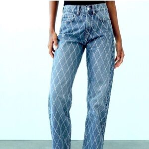 Zara rhinestones jeans